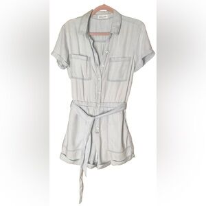 Anthropologie Bella Dahl Romper shorts  Desert Sky blue size Small